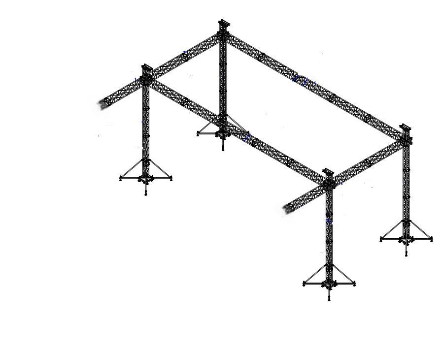 Theater lighting truss frame Theater lighting truss frame